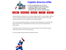 Tablet Screenshot of captainamericagifts.com